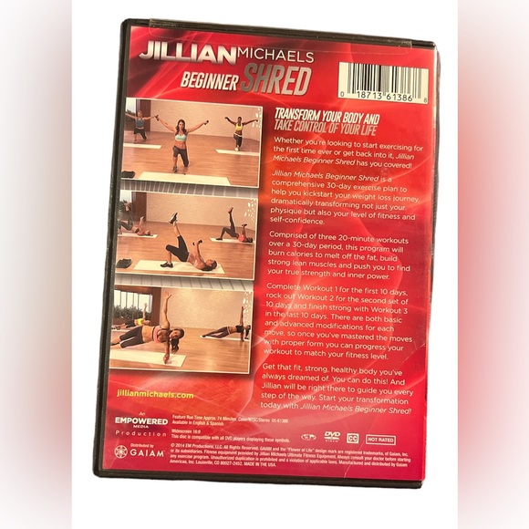 DVD Jillian Michaels Beginner Shred Video - Picture 2 of 5